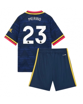 Arsenal Mikel Merino #23 Maglia Gara Trasferta Repliche 2026-27 Bambino Maniche Corte Arsenal Mikel Merino #23 Maglia Gara Trasferta Repliche 2026-27 Bambino Maniche Corte